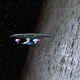 The Enterprise encounters a Dyson sphere in the Star Trek: The Next Generation episode "Relics"